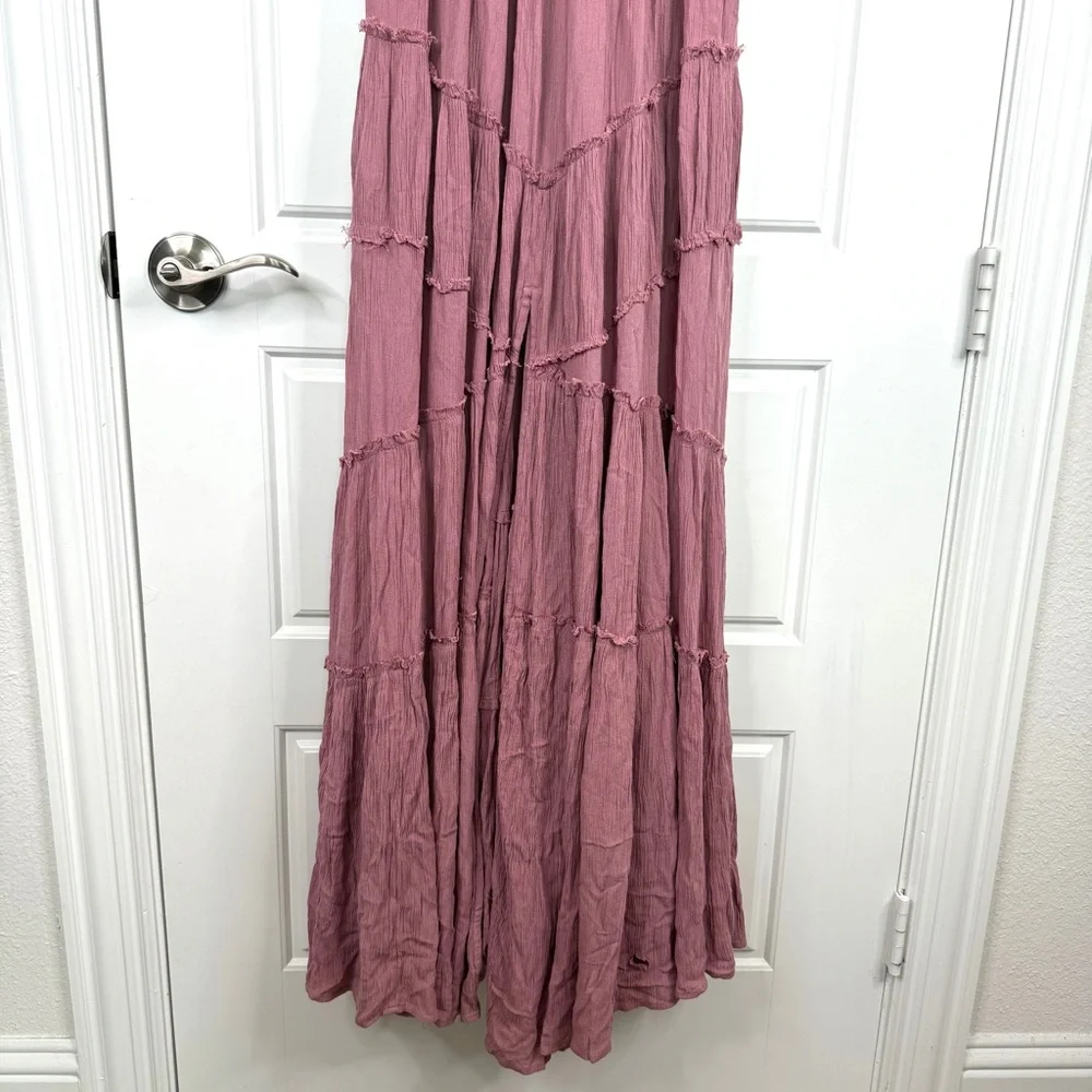 FREE PEOPLE Inesa Maxi Dress Size M Dried Currant Pink *Flaw